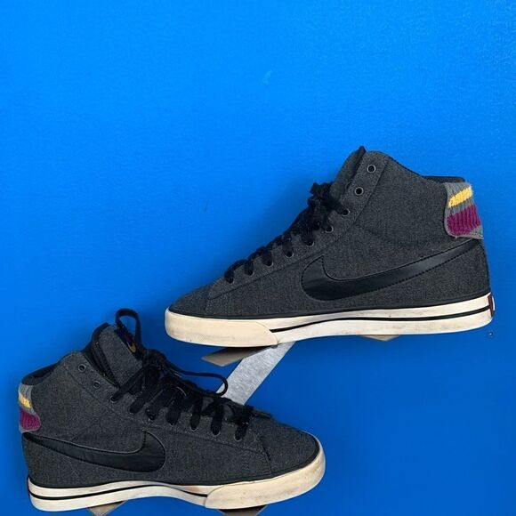 Nike Sweet Classic High Black/Grey/Purple/Yellow (416173-017) Womens Size 10 - Picture 3 of 9